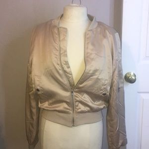 Khaki bomber jacket